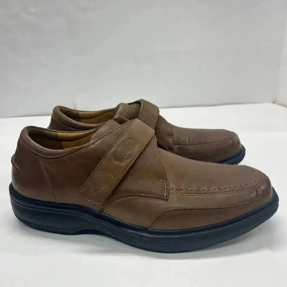 Dr. Comfort Frank Mens Diabetic Orthopedic Shoes Size 9.5 WIDE Hook & Loop Brown main image 6